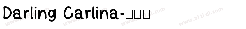 Darling Carlina字体转换